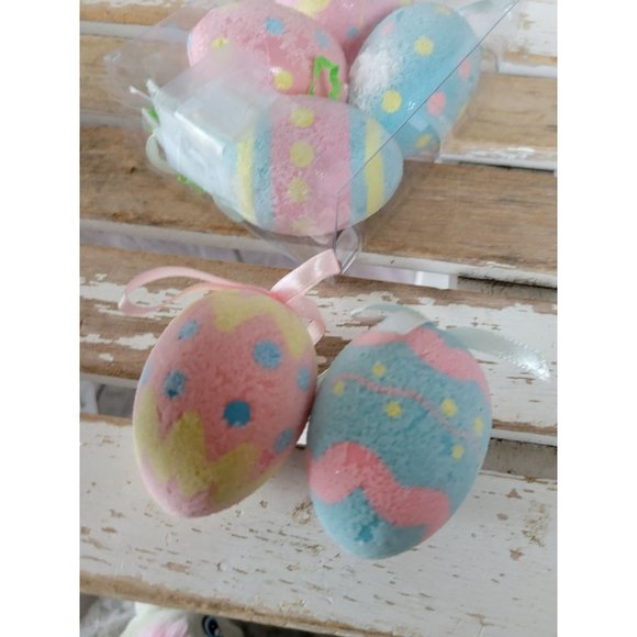 Egg Easter ornament spring set pink blue eggs - Picture 4 of 5